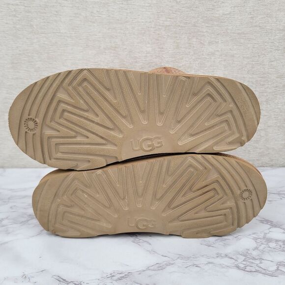 Ugg Classic Pink Metallic Spots Chesnut Sparkle Boots Women's Size 6 - Picture 5 of 16